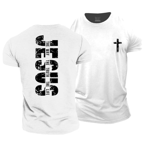 Men's Jesus, The Way The Truth The Life Cotton T-Shirt